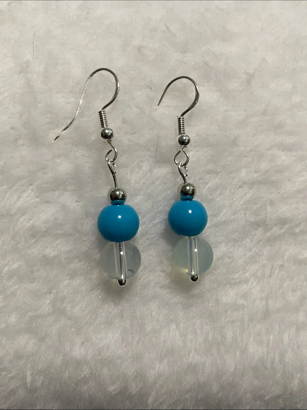 Blue Bead Drop Earrings by Good Vibes Only 🏖️